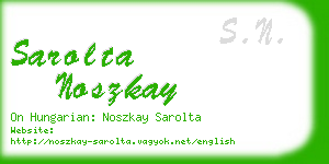 sarolta noszkay business card